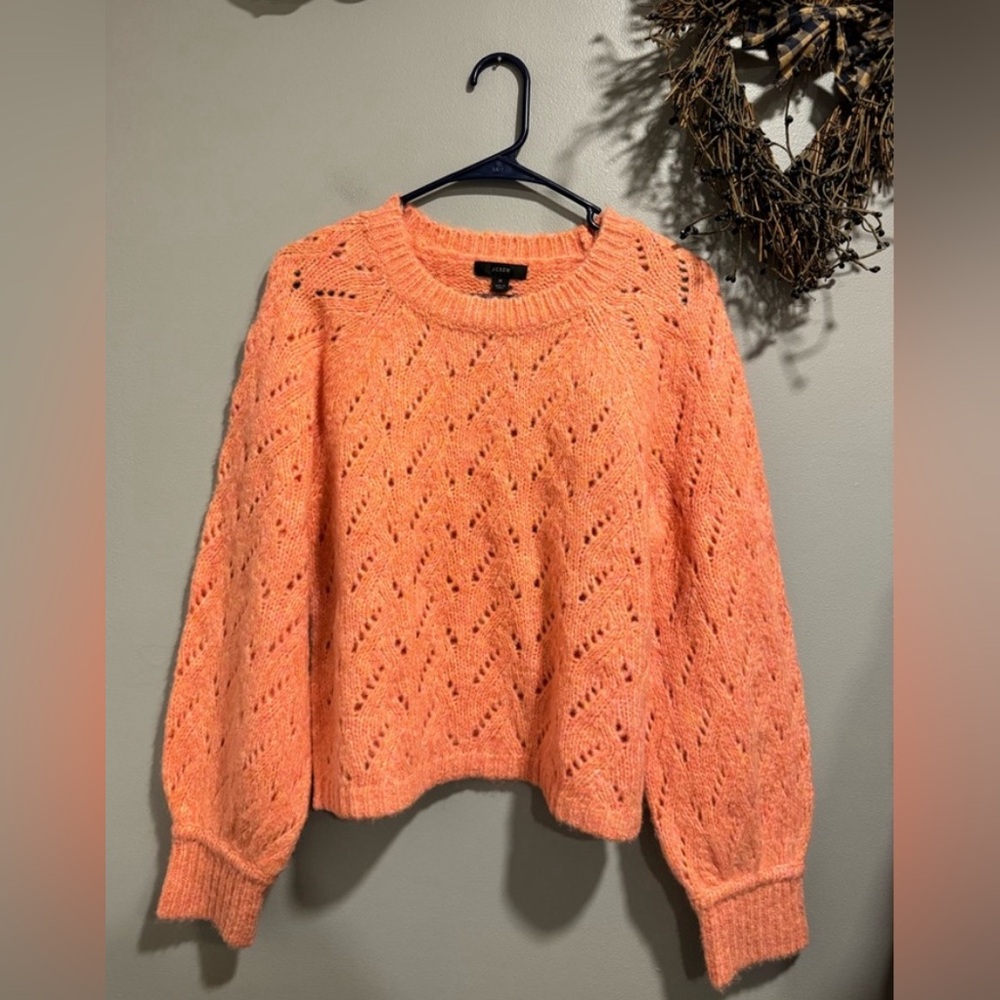 Orange Sweater J Crew NWOT